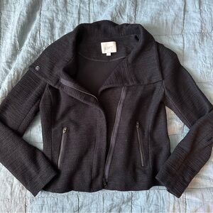 LOFT tweed moto jacket sz4